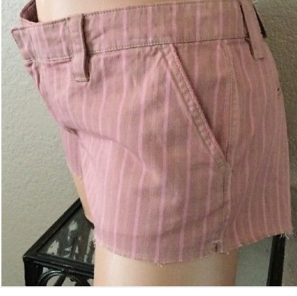 NWT AE AMERICAN EAGLE PINK STRIPE CAMPFIRE SHORTS- - Picture 4 of 8